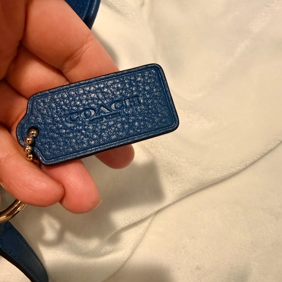 Coach Chicago Ellis Tote Bag Blue Pebble Leather - Picture 3 of 12